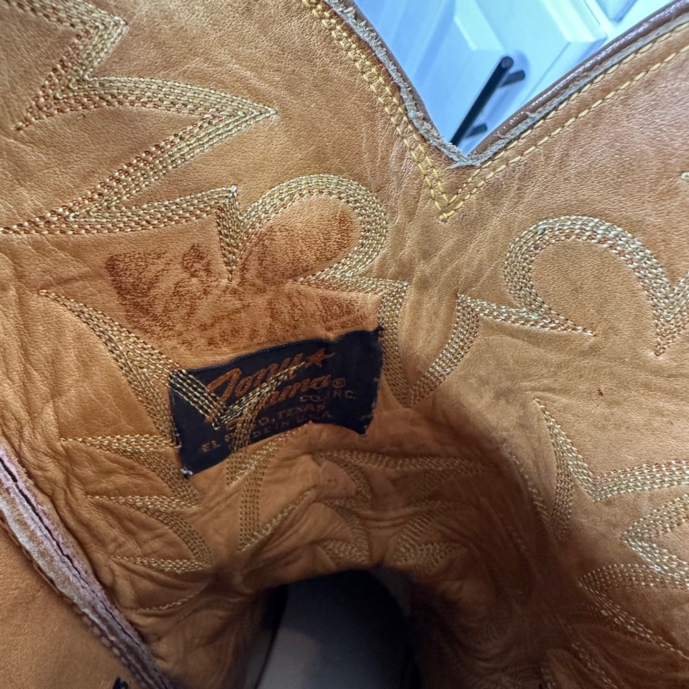 **SOLD**Vintage Tony Lama Gold Label Cowboy Boots Men’s 10.5D Two-Tone Leather - Picture 8 of 8